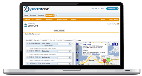 Portatour® For Salesforce® – My Personal Sales-route Planner