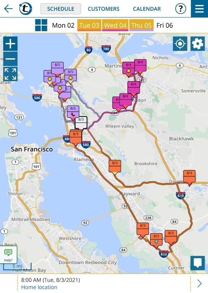 Optimize schedule with portatour®